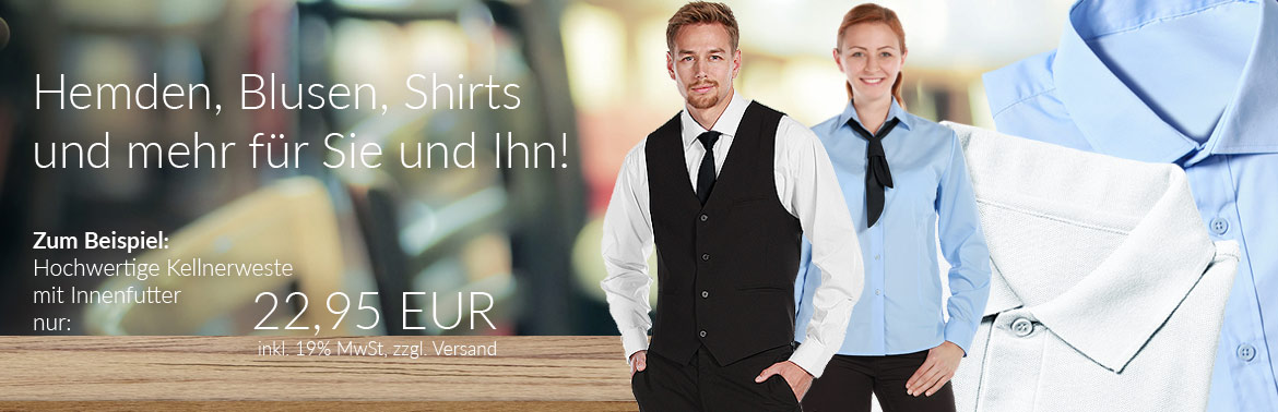Hemden, Blusen, Shirts und Polos fr Servierkrfte